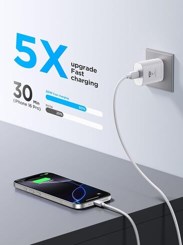 USB Wall Charger Block, 2-Pack 40W 4-Port USB Cube Power Adapter Plug, Multiport Charging Blocks Box Brick for iPhone 16 15 14 13 12 11 Pro Max XR Xs Max 8 7 6 Plus, Samsung, LG, Moto, Android Phones in Kuwait