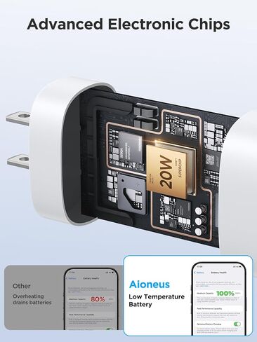 USB Wall Charger Block, 2-Pack 40W 4-Port USB Cube Power Adapter Plug, Multiport Charging Blocks Box Brick for iPhone 16 15 14 13 12 11 Pro Max XR Xs Max 8 7 6 Plus, Samsung, LG, Moto, Android Phones in Kuwait