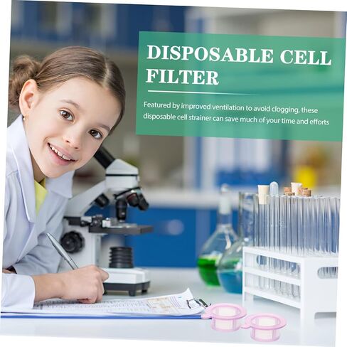 Cabilock 2Pcs Disposable Cell Strainers Premium Laboratory Experiment Filter Mesh Reliable Sieve Tools for Consistent Results for Cell Culture and Teaching in Saudi Arabia