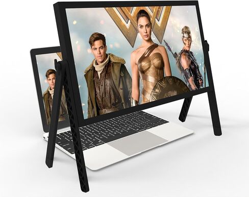 21 inch Screen Magnifier for Laptop ，3D HD Screen Expanders for Movies, Videos, and Gaming, Screen Magnifier with Adjustable Angle Design Amplifier Desktop Magnifying for Seniors Reading (Black) in Saudi Arabia