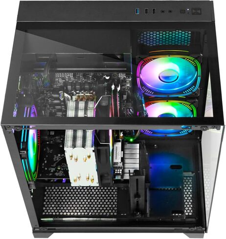 Gaming PC Desktop Ryzen 7 5700X ، Geforce RTX 5060 ، 32G DDR4 RAM ، 1 تيرابايت NVME SSD ، كمبيوتر برج مُعتِف للألعاب ، المنزل والمكتب (أبيض) in Kuwait