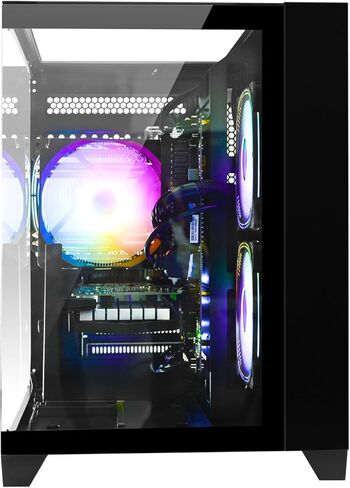 Gaming PC Desktop Ryzen 7 5700X ، Geforce RTX 5060 ، 32G DDR4 RAM ، 1 تيرابايت NVME SSD ، كمبيوتر برج مُعتِف للألعاب ، المنزل والمكتب (أبيض) in Kuwait