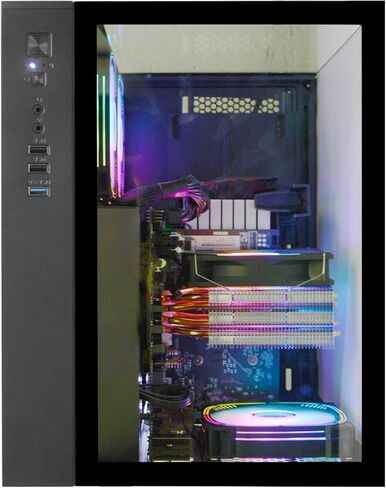 Gaming PC Desktop Ryzen 7 5700X ، Geforce RTX 5060 ، 32G DDR4 RAM ، 1 تيرابايت NVME SSD ، كمبيوتر برج مُعتِف للألعاب ، المنزل والمكتب (أبيض) in Kuwait