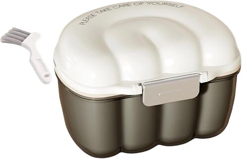 Compact Retainer Box Denture Holder With Filter Rack Discreet Aligner Storage For Travel Hygienic Retainer Case in Saudi Arabia