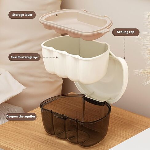 Compact Retainer Box Denture Holder With Filter Rack Discreet Aligner Storage For Travel Hygienic Retainer Case in Saudi Arabia