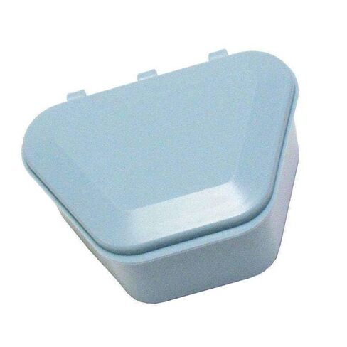 Keystone 9576530 Denture Cups Storage Cases 1.75" Light Blue 120/Bx in Kuwait