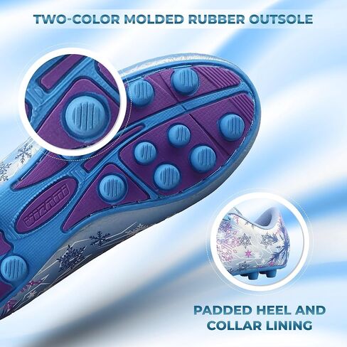 Vizari Frost Kids Soccer Cleats – Toddler, Little Kids Firm Ground Football Shoes with Rubber Studs | Lightweight, Comfortable, Non-Slip Design Blue in Saudi Arabia