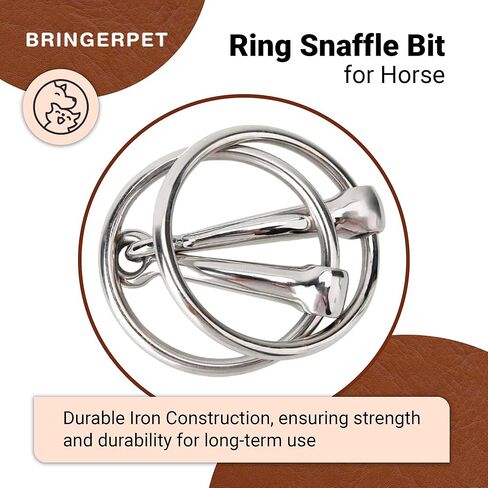 Ring Snaffle Bit for Horse, Iron in Kuwait