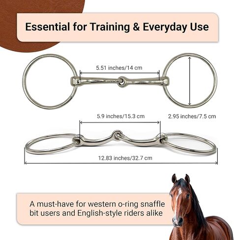 Ring Snaffle Bit for Horse, Iron in Kuwait