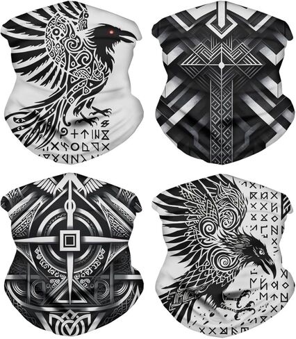 GLUDEAR Seamless Rave Bandana Headband Headwear Balaclava Head Wrap Scarf Neck Women Men in Kuwait