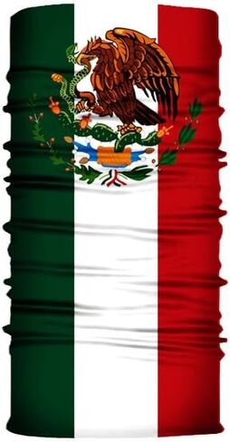 2Pcs Mexican Flag Summer Neck Gaiter, Mexican Flag Outdoor Balaclava, Breathable Cool Sun Protection Mask in Saudi Arabia