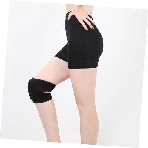 Abaodam 1Pair Sports Knee Pad for Men and Women Comfortable Winter Warm Kneelet for Running Basketball Football Hiking Non Slip Lightweight Durable Design Black in Saudi Arabia