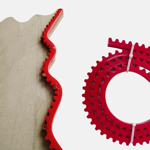 Sonew Woodworking Profiling Strip, Woodworking Gear Driven Profiling Strip, for Transferring Curved Patterns, Adjustable Complex Shape Contour (1M) in Saudi Arabia