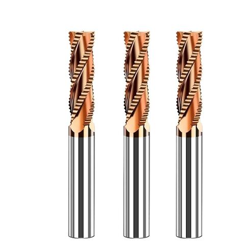 Vsharp Roughing End Mill 4-12mm 4 Flute CNC Router Bit Spiral Milling Bit TiCN Coating HRC 55 Solid Carbide Milling Cutter(3.0x8x4Dx50L) in Saudi Arabia