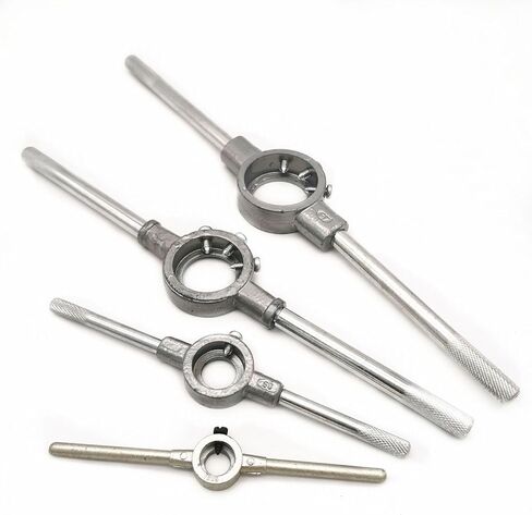 RUIAN 2.17 inch / 55mm Round Die Stock Handle Wrench, Adjustable Die Wrench Handle Holder, Heavy Duty Threading Die Holder Handle (Metric, M24-M27/ 36mm-55mm) in Saudi Arabia