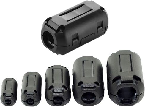 20Pcs 3.5/5/7/9/11/13/15mm Ring Core Ferrite Bead Clamp Choke Coil Noise Filter Clip Cable(3.5mm-ui1000) in Saudi Arabia
