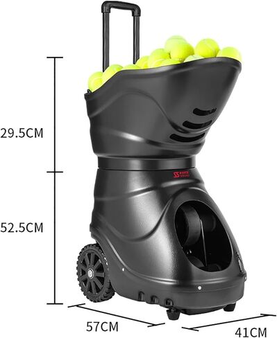 Tennis Machine, Adjustable Tennis Ball Tosser, Multifunction Training Modes, with Remote Control Equipment, 150 Large Capacity, for Solo Training Sports in Saudi Arabia