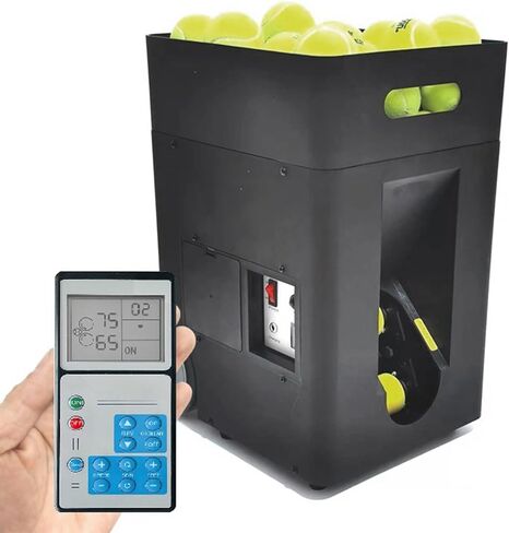 Tennis Ball Machine, Automatic Tennis Ball Launcher, Remote Control & APP, Multiple Oscillation Modes, Pre-Programmed and Custom Drills, Large Capacity, for Adults Kids Beginners in Saudi Arabia