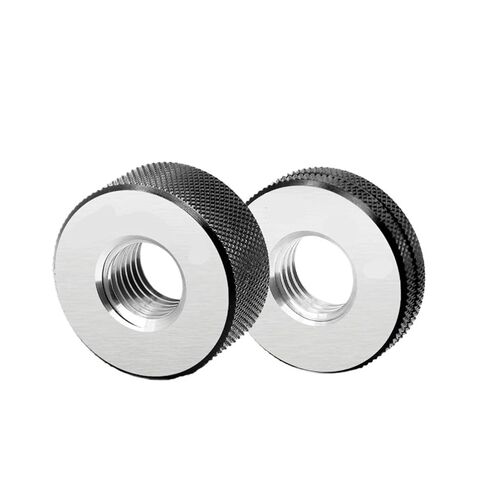 1 Set (1 Pass Gauge + Stop Gauge) 6h Standard Metric fine Tooth Thread Ring M3 .5 M4 M5 M6 M7(M3.5X0.35-6h T Z) in Kuwait