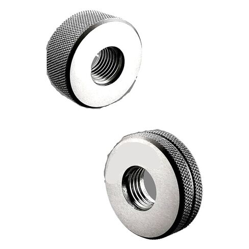 2 Pieces/Set Thread Ring Gauge Pass and Stop Metric 6H M8-M60 Distance 1(M21X1 6h) in Kuwait