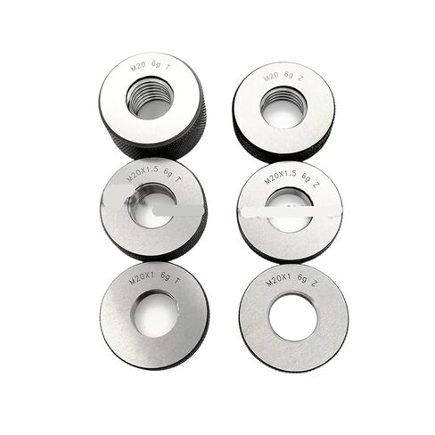 6G اليد اليمنى متري موضوع حلقة قياس مجموعة M18 M20 M22 TZ تمرير توقف غرامة (M18X1.5 6G 1SET) in Kuwait