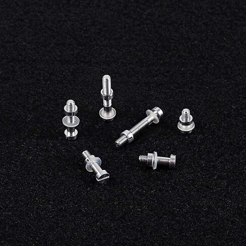 Alnicov 6PCS Turntable Headshell Cartridge Stylus Mounting Kit， Metal Screw Bolt Nut Washer Set for Lp Record Player Accessories in Saudi Arabia