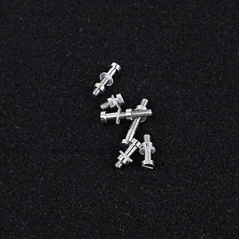 Alnicov 6PCS Turntable Headshell Cartridge Stylus Mounting Kit， Metal Screw Bolt Nut Washer Set for Lp Record Player Accessories in Saudi Arabia