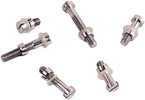 Alnicov 6PCS Turntable Headshell Cartridge Stylus Mounting Kit， Metal Screw Bolt Nut Washer Set for Lp Record Player Accessories in Saudi Arabia