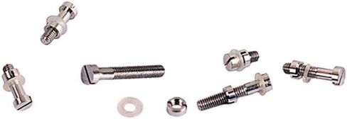 Alnicov 6PCS Turntable Headshell Cartridge Stylus Mounting Kit， Metal Screw Bolt Nut Washer Set for Lp Record Player Accessories in Saudi Arabia