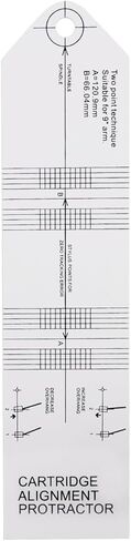 Turntable Cartridge Stylus Alignment Protractor Vinyl Record Calibration Tool Phonograph Accessories Adjustment Tool in Kuwait