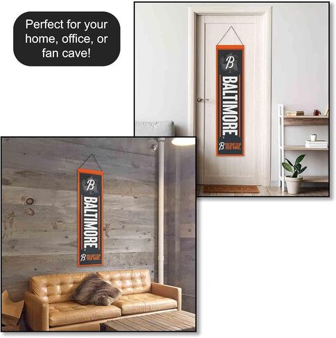 WinCraft Baltimore Orioles City Edition 8x32 Inch Vertical Wool Embroidered Hanging Banner in Saudi Arabia