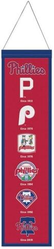 WinCraft Philidelphia Phillies Wool Banner, 8x32, Heritage Evolution Design in Saudi Arabia