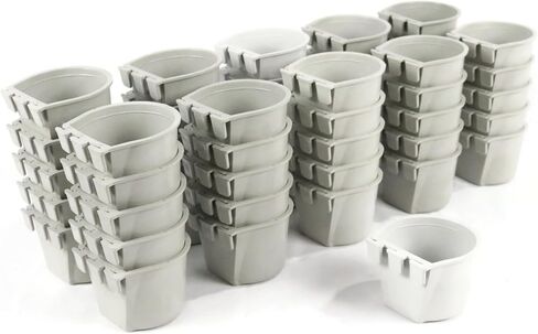 The ROP Shop 50-Pack - Gray Cage Cups Made of Flexible Plastic Prevent Freezing & Breaking in Saudi Arabia