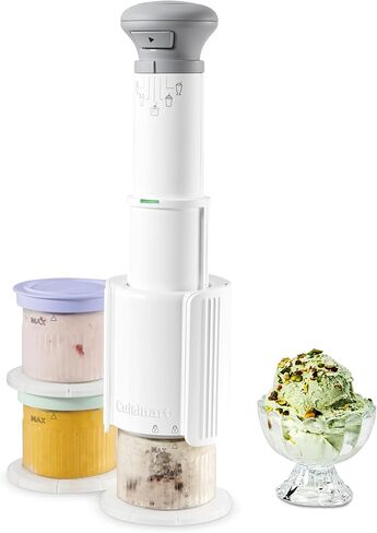 صانع الآيس كريم Fastfreeze Fastfreeze-آلة آيس كريم سريعة مدتها 3 دقائق مع 5 مسبقات-مضغوط وسهلة التنظيف ونصف بنت ، ICE-FD10 in Saudi Arabia