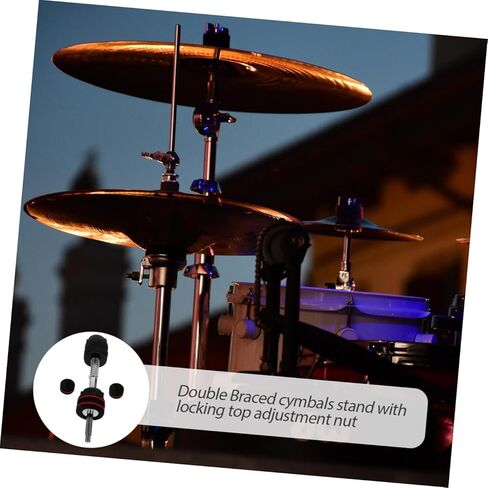 Toddmomy 1set Quick Release Cymbal Nuts Double Cymbal Stacker Accessories for Drum Kits High-grade Easy Installation Compatible Stands in Kuwait