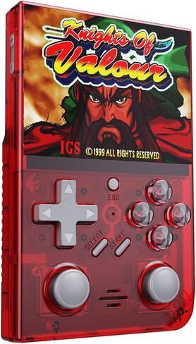 UNICO Retro Handheld Game Console – 15 IGS Licensed Classic Arcade Games – 3.5" Display, Portable Gaming System for Kids & Adults (Scarlet) in Kuwait