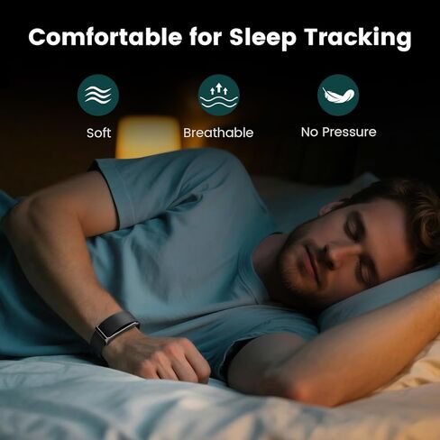 BlackPro for Hume Band Replacement Strap, FKM Rubber Loop Strap for HumeHealth Watch Band, Waterproof Adjustable Soft Fluororubber Rubber Wristband for Hume Smart Fitness Tracker in Kuwait