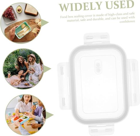 Cabilock Leak-proof Lid Replacement Reusable Food Box Cover for Lunch Box Airtight Seal Glass Container Compatible for Meal Prep Travel and Office in Saudi Arabia
