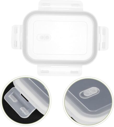 Cabilock Leak-proof Lid Replacement Reusable Food Box Cover for Lunch Box Airtight Seal Glass Container Compatible for Meal Prep Travel and Office in Saudi Arabia