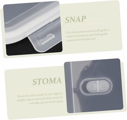 Cabilock Leak-proof Lid Replacement Reusable Food Box Cover for Lunch Box Airtight Seal Glass Container Compatible for Meal Prep Travel and Office in Saudi Arabia