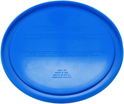 Pyrex 7402-PC 6/7-Cup Marble Blue Food Storage Replacement Lid - Made in USA in Kuwait