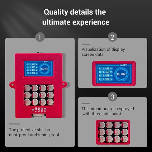 4S 6S 8S Balancer النشط مع شاشة الجهد LIFEPO4 معادل LIPO/LTO اختبار الجهد البطارية (4S LIFEPO4 LIPO) in Kuwait