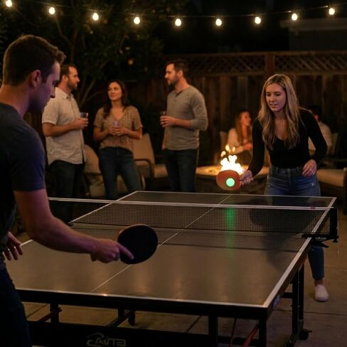 Brightz Glow in The Dark Ping Pong Balls, 6-Pack - Green Colored Neon Ping Pong Balls - Official Size & Weight 40mm Table Tennis Balls - Durable High Performance - Next Level Fun in Kuwait