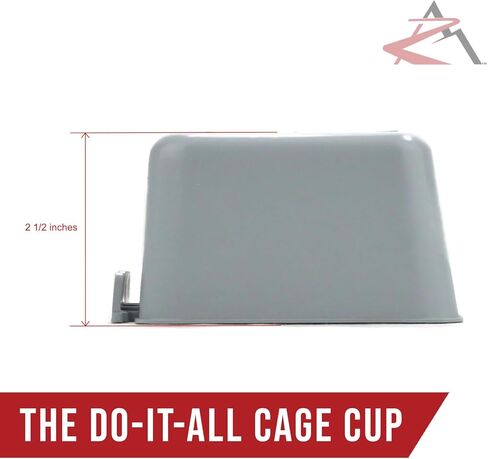 The ROP Shop 6-Pack - Gray Cage Cups with Shift Lock Design for Caged and Fenced Animals in Saudi Arabia