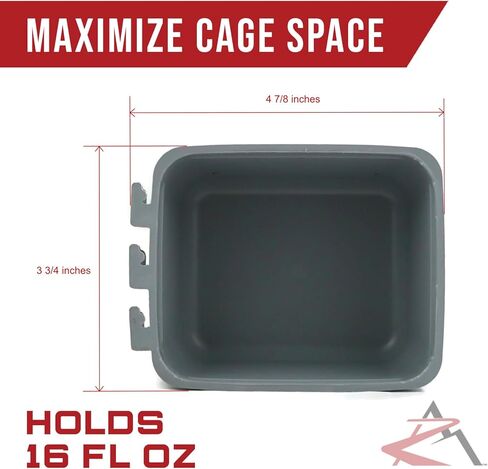 The ROP Shop 36-Pack - Gray Cage Cups with Shift Lock Design for Caged and Fenced Animals in Saudi Arabia