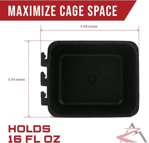 The ROP Shop 36-Pack - Black Cage Container Inner Spec 4 1/8" Long 2 3/8" Tall 3 1/4" Wide in Saudi Arabia