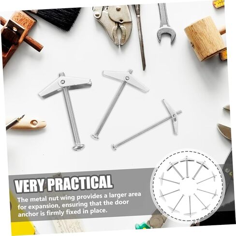 18 قطعة من صمولة معدنية بتصميم جناح توسيع صمولة جاك تثبيت التجويف لألواح الكسوة للاستخدام التجاري المنزلي in Kuwait