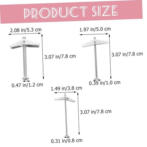 18 قطعة من صمولة معدنية بتصميم جناح توسيع صمولة جاك تثبيت التجويف لألواح الكسوة للاستخدام التجاري المنزلي in Kuwait