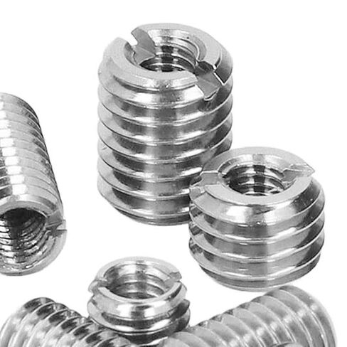 50Pcs Threaded Inserts Stainless Steel Thread Insert Assortment Kit with Storage Box Silver in Saudi Arabia
