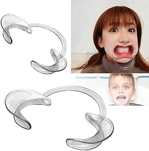 3Pcs Transparent Autoclavable Dental Teeth Whitening Lip and Cheek Retractor Dentist Mouth Opener Repeat Use Cheek Retractors Handpieces and Instruments in Saudi Arabia